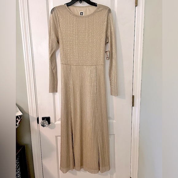 NWT Anne Klein Belted Gold Dress✨ - Picture 3 of 7